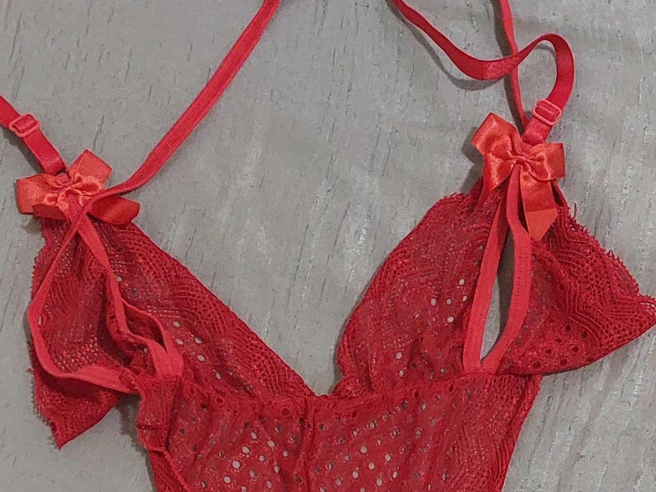 Lingerie vermelha !